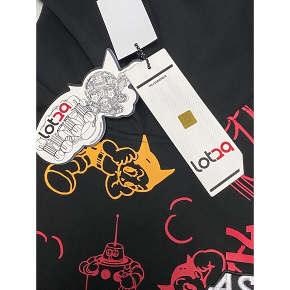 Men's Large Lot 29 Astro Boy Black All Over Print Hoodie Unisex Graphic Design - Picture 4 of 12